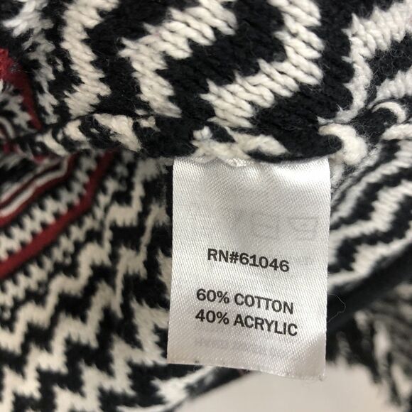 Vanity Womens Medium Open Front Long Sleeve Holyday Cardigan Sweater Fringe M - Picture 10 of 10